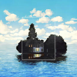 Magritte Uncropped by Christophe Vogels, a freelance creative and visual artist based in Brussels (Belgium)