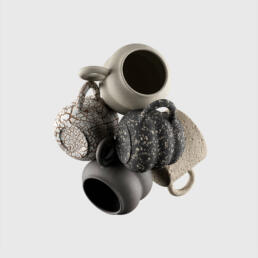 Ceramic Mugs by Christophe Vogels, a freelance creative and visual artist based in Brussels (Belgium)